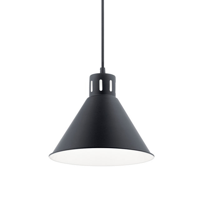 Zailey 11 in. Cone Pendant Light Black Finish - Bees Lighting
