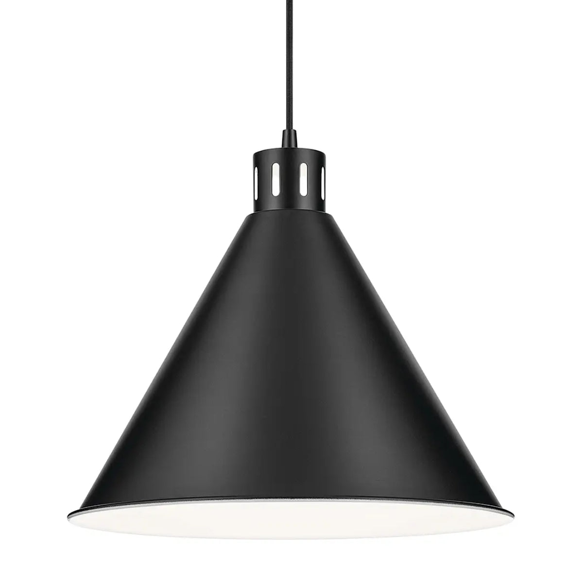 Zailey 16 in. PCone endant Light Black Finish - Bees Lighting