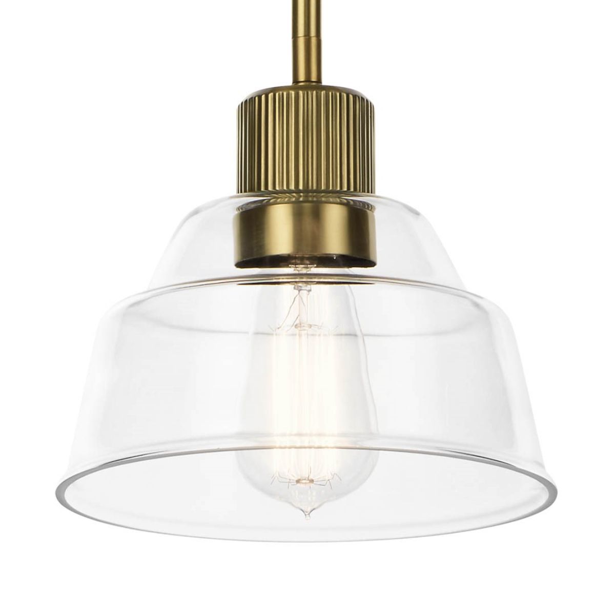 Eastmont 8 in. Mini Pendant Light Brushed Brass finish - Bees Lighting