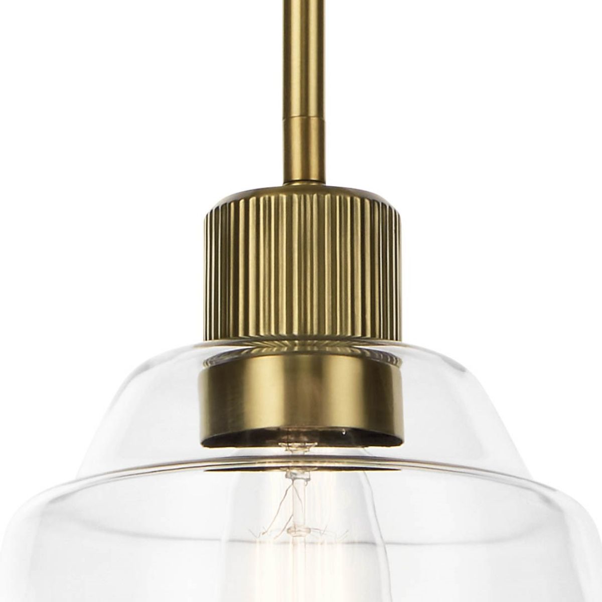 Eastmont 8 in. Mini Pendant Light Brushed Brass finish - Bees Lighting