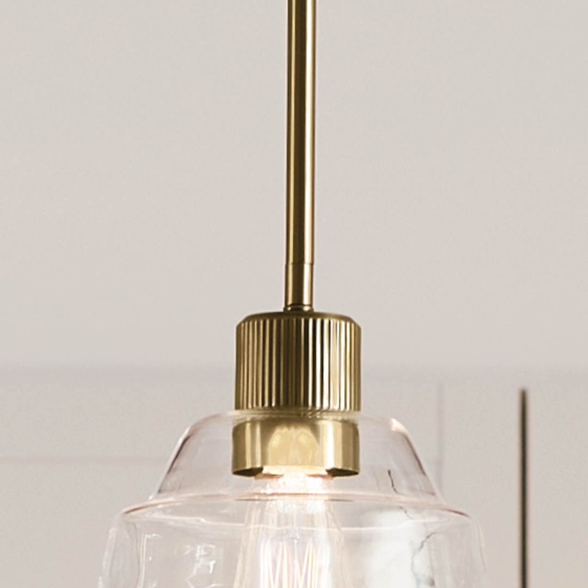Eastmont 8 in. Pendant Light Brushed Brass finish - Bees Lighting