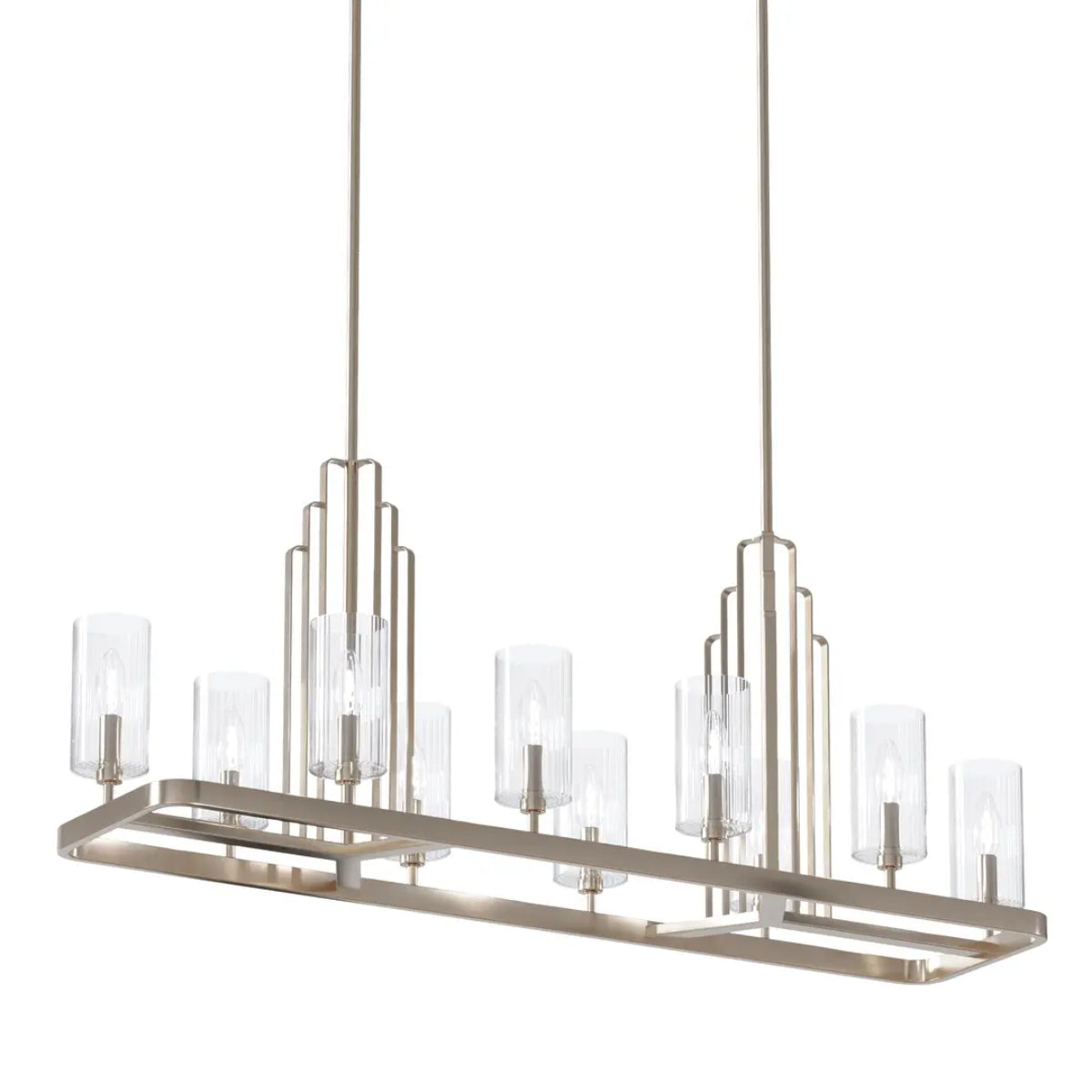 Kimrose 45" 10-Light Linear Chandelier - Bees Lighting