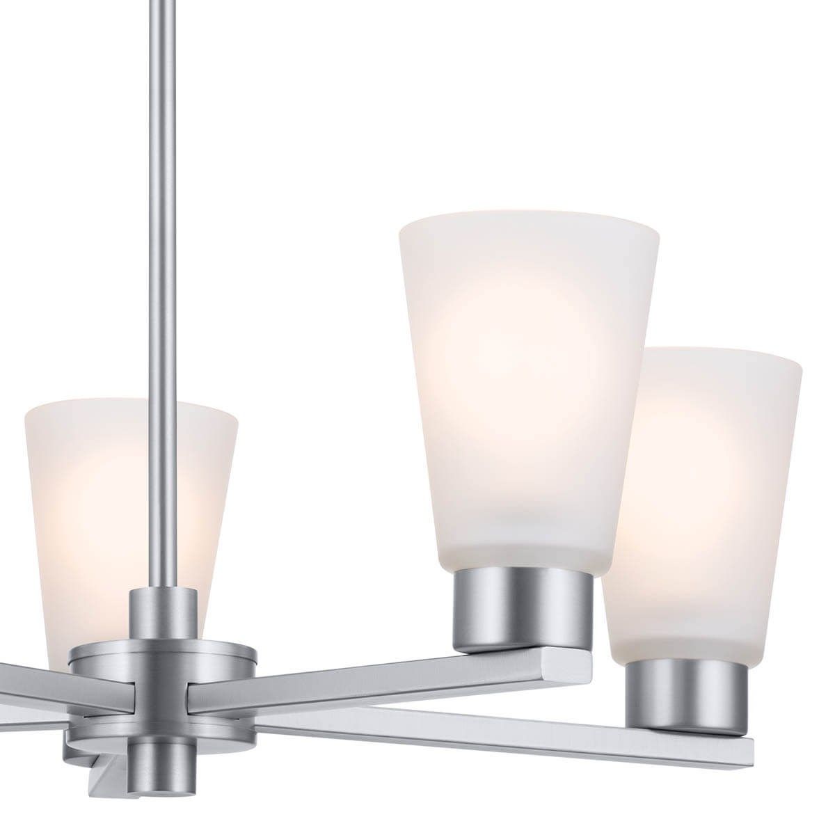 Stamos 24 in. 5 Lights Chandelier Brushed Nickel finish - Bees Lighting