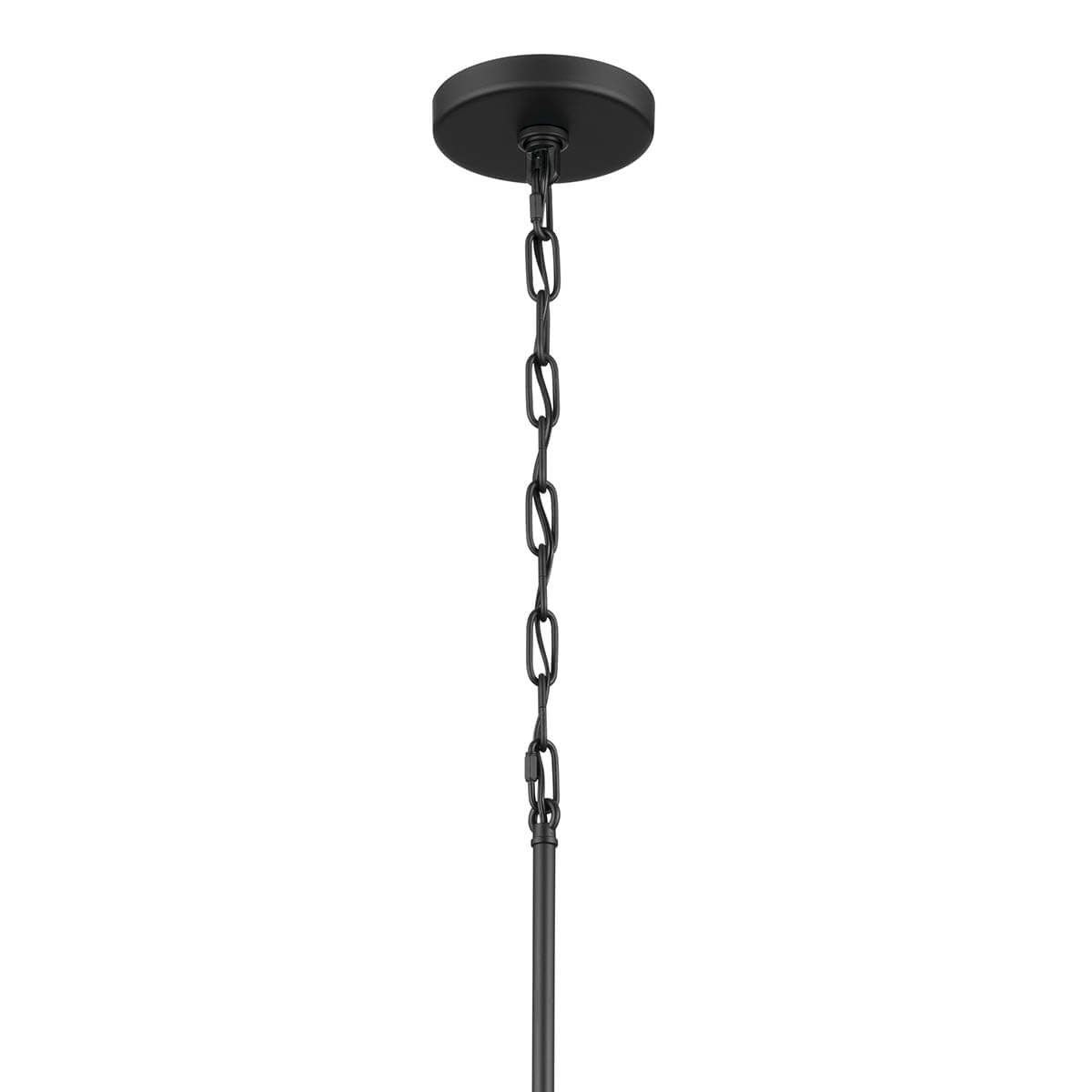 Erma 18 in. 3 Lights Chandelier Black finish - Bees Lighting