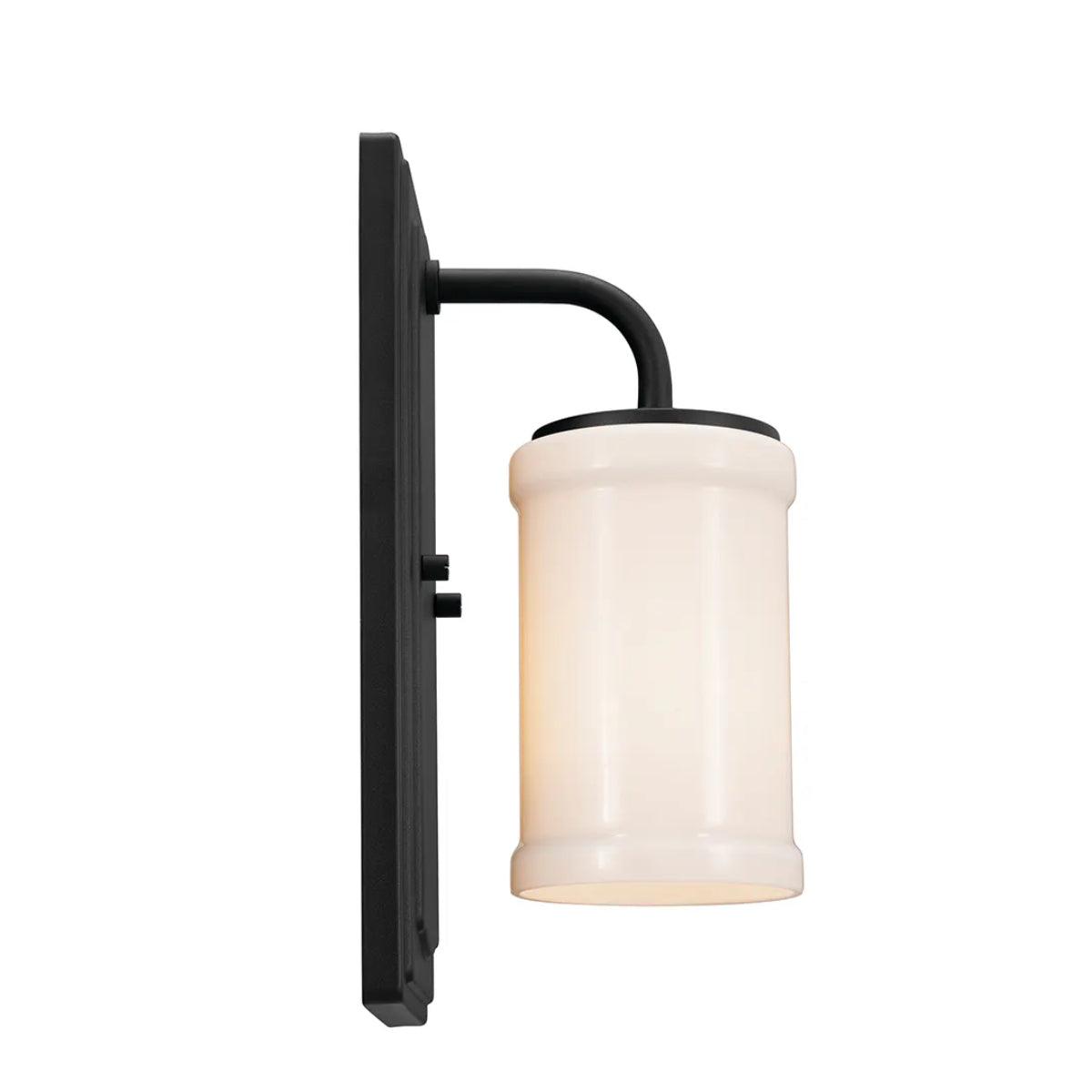 Vetivene 12" 1-Light Wall Sconce, Textured Black Finish - Bees Lighting