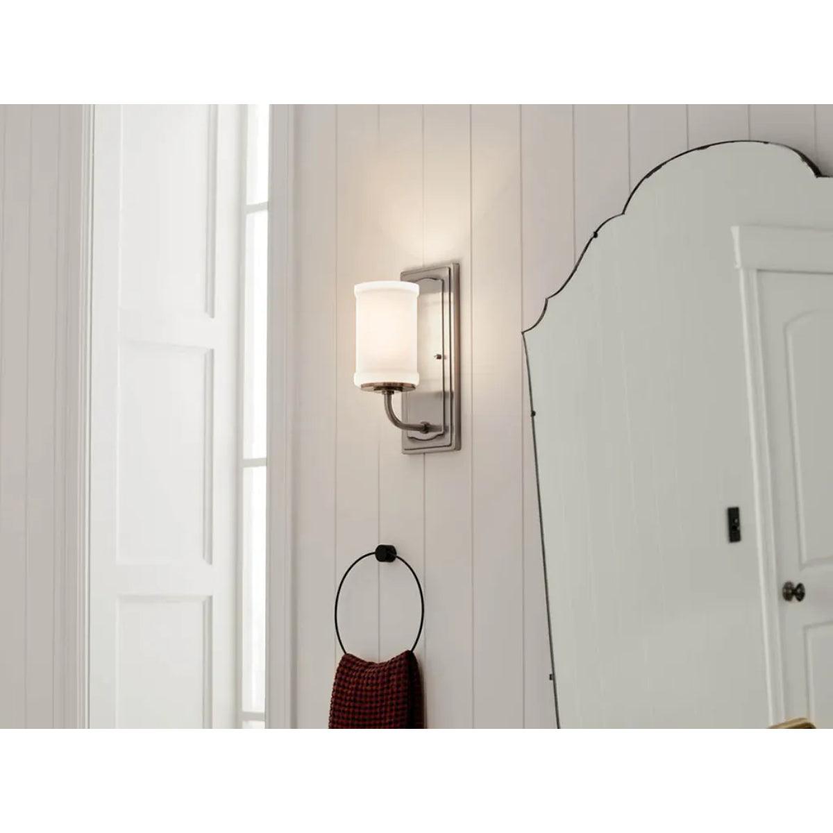 Vetivene 12" 1-Light Wall Sconce, Classic Pewter Finish - Bees Lighting