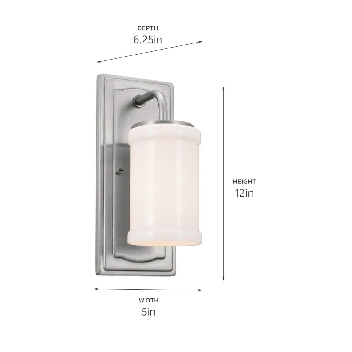 Vetivene 12" 1-Light Wall Sconce, Classic Pewter Finish - Bees Lighting
