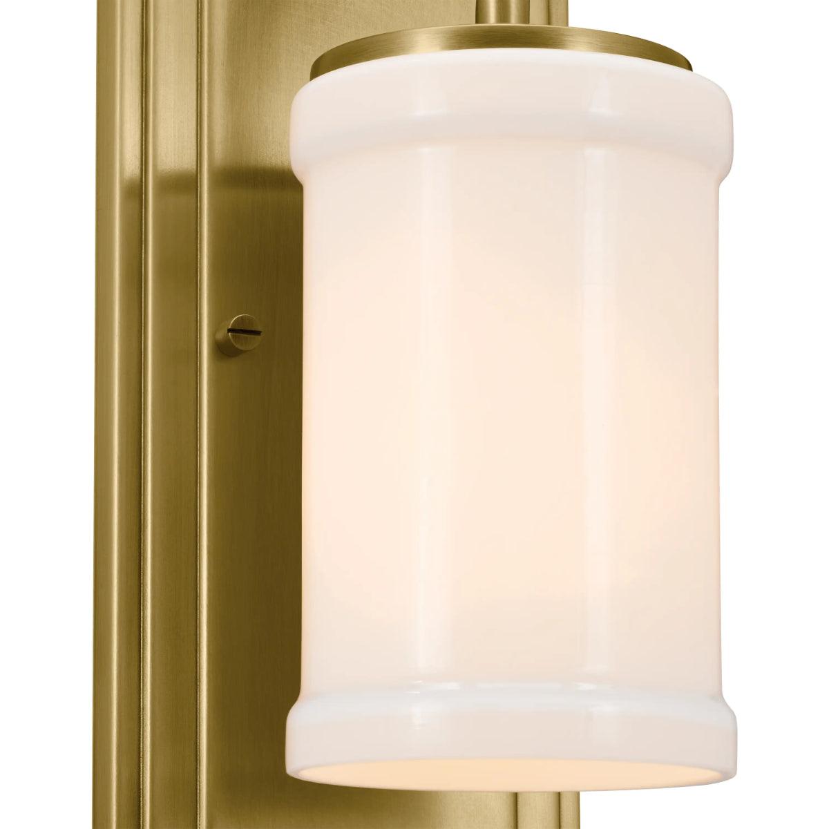 Vetivene 12" 1-Light Wall Sconce, Natural Brass Finish - Bees Lighting