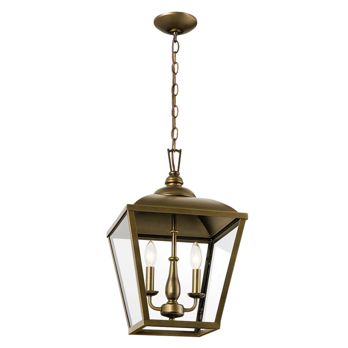Dame 13 in. 2 lights Pendant Light Bronze finish - Bees Lighting