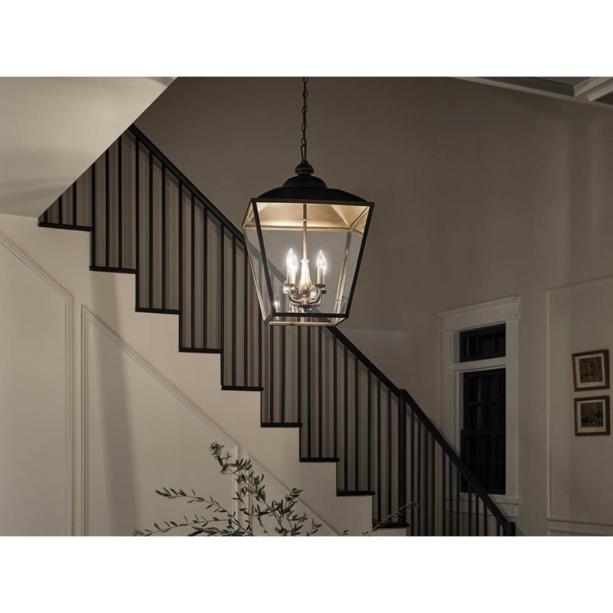 Dame 19 in. 4 lights Pendant Light Bronze finish - Bees Lighting