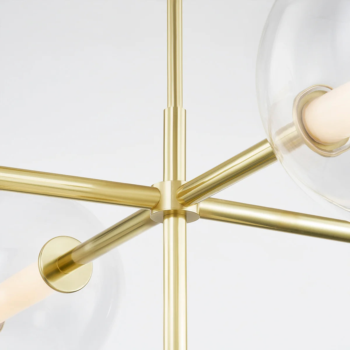 Richford 48" 5 Lights LED Chandelier Aged Brass Finish