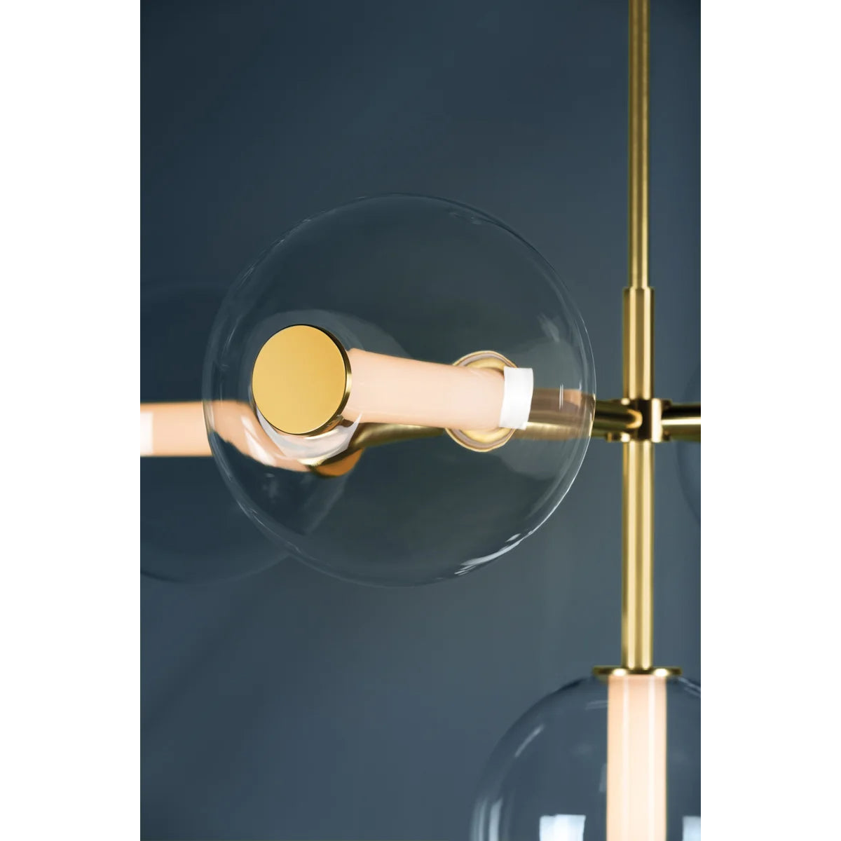 Richford 48" 5 Lights LED Chandelier Aged Brass Finish