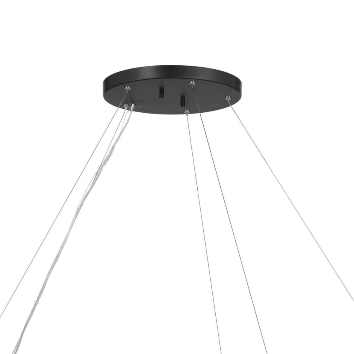 Rosalind 50 in. 10 Lights Chandelier Black finish - Bees Lighting