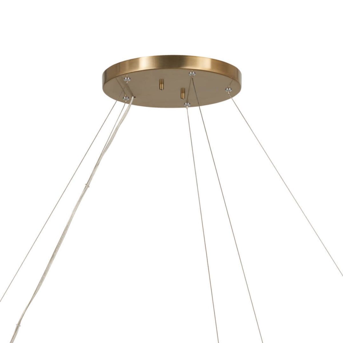 Rosalind 50 in. 10 Lights Chandelier Brushed Brass finish - Bees Lighting