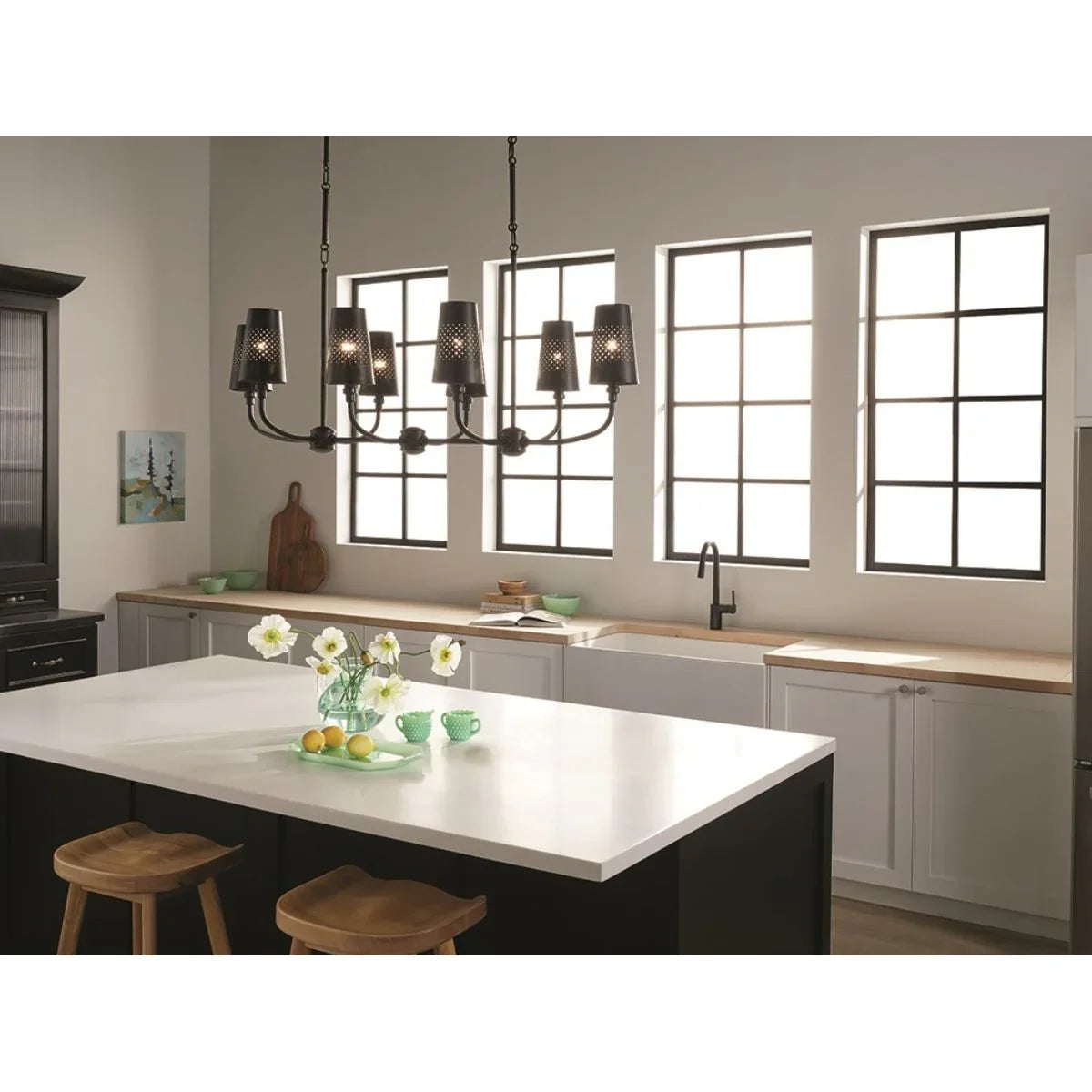 Adeena 47" 8 Lights Linear Chandelier - Bees Lighting