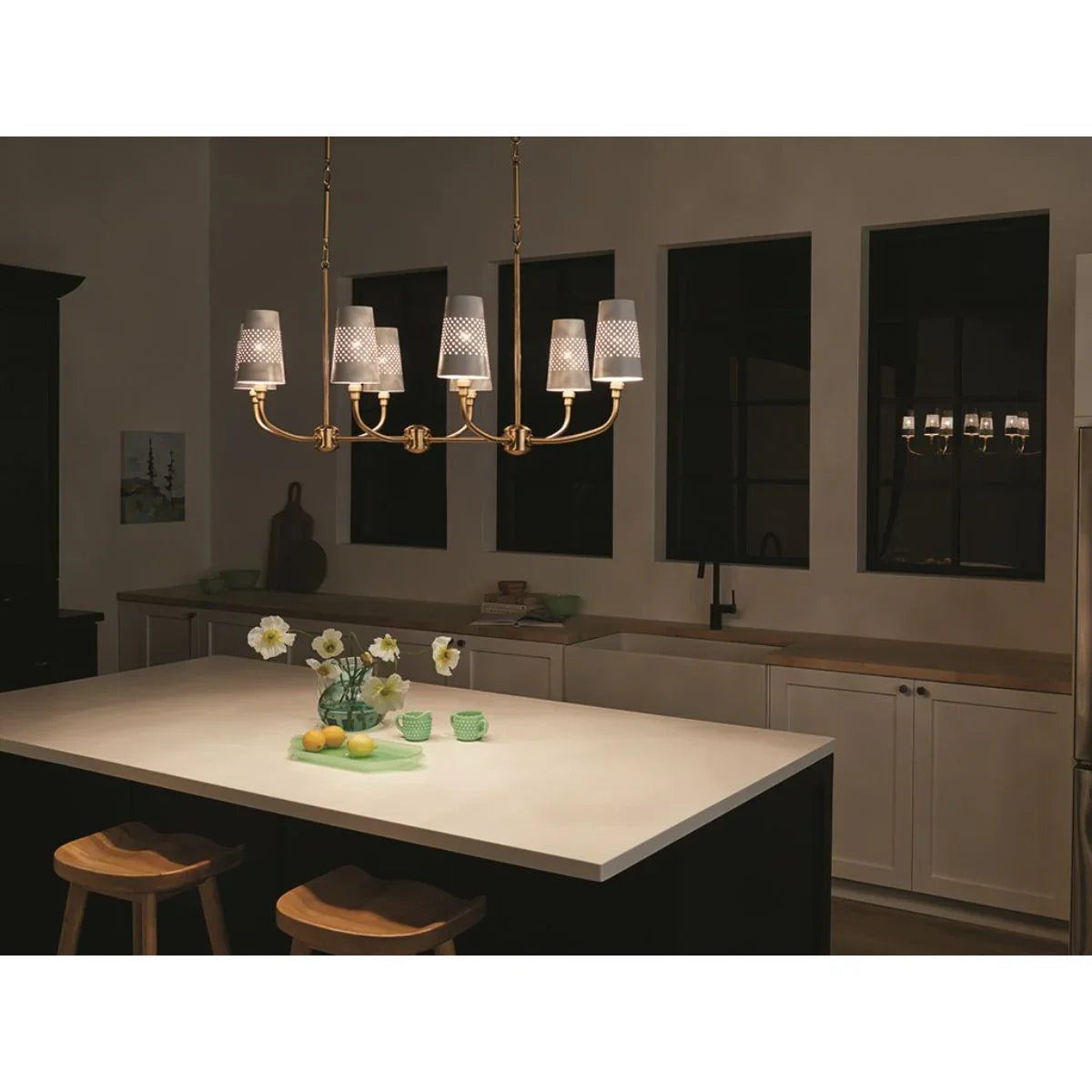 Adeena 47" 8 Lights Linear Chandelier - Bees Lighting