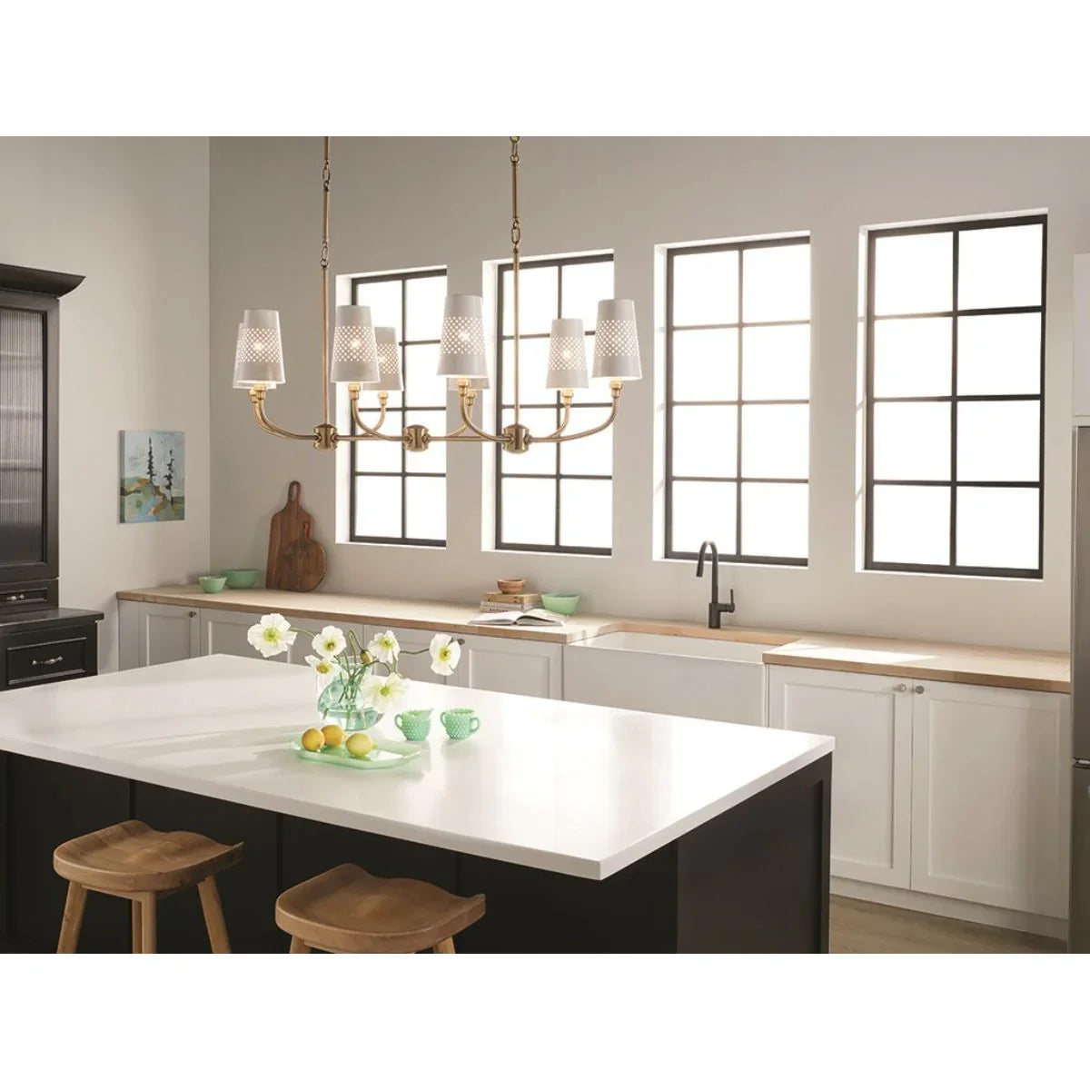 Adeena 47" 8 Lights Linear Chandelier - Bees Lighting