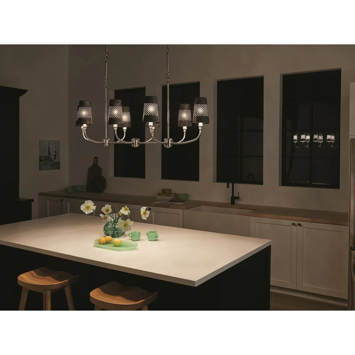 Adeena 47" 8 Lights Linear Chandelier - Bees Lighting