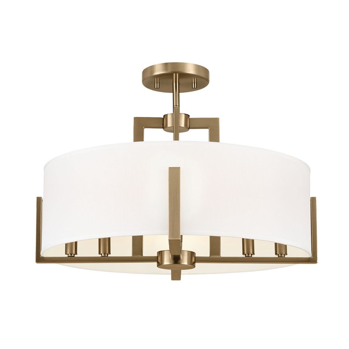 Malen 20 in. 8 Lights Semi-flush Mount Light Champagne Bronze Finish - Bees Lighting