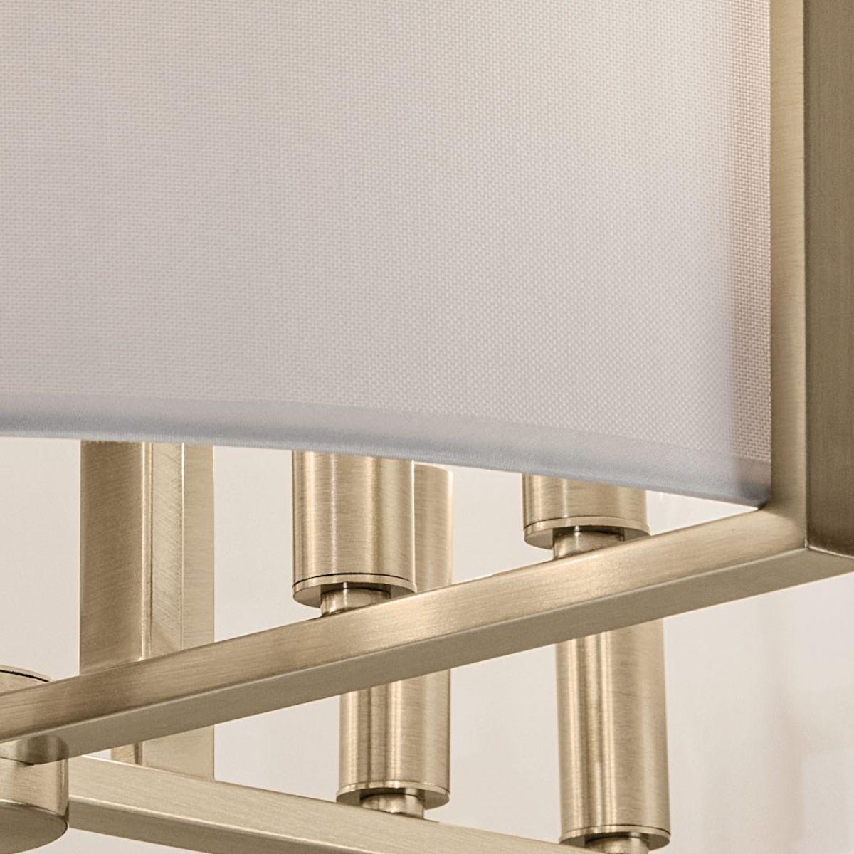 Malen 20 in. 8 Lights Semi-flush Mount Light Champagne Bronze Finish - Bees Lighting