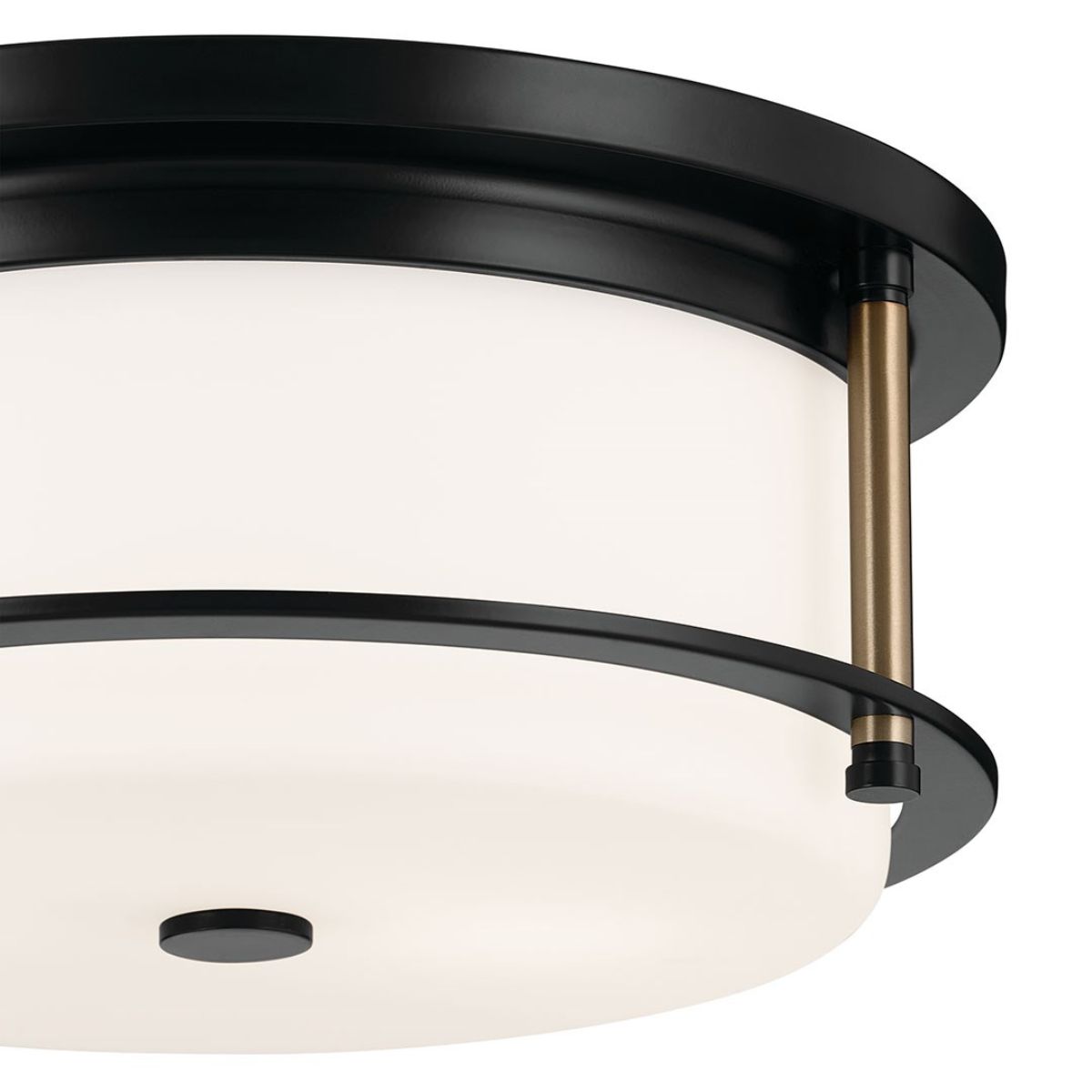 Brit 12 in. 2 Lights Flush Mount Light Black Finish - Bees Lighting