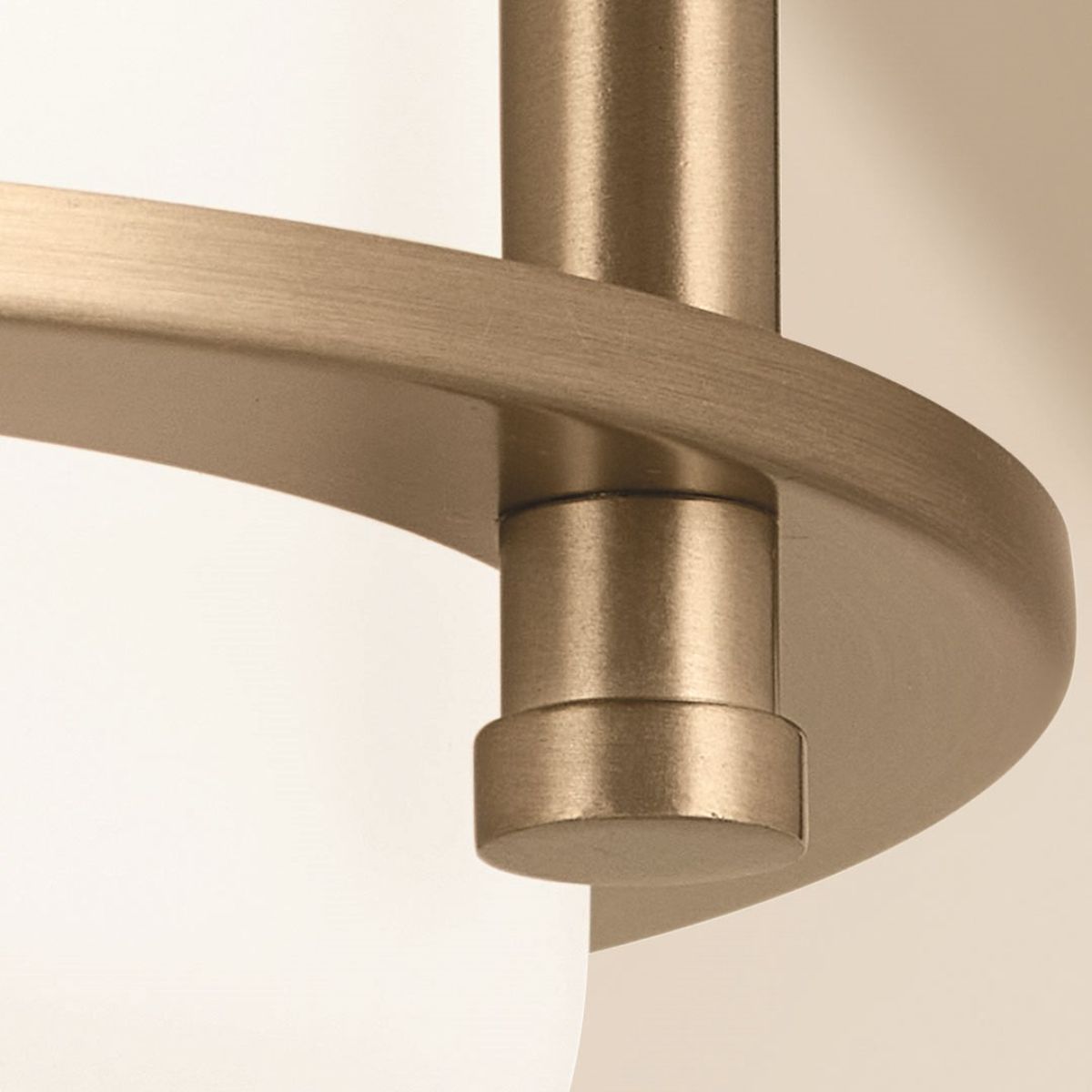 Brit 8 in. Flush Mount Light Champagne Bronze Finish - Bees Lighting