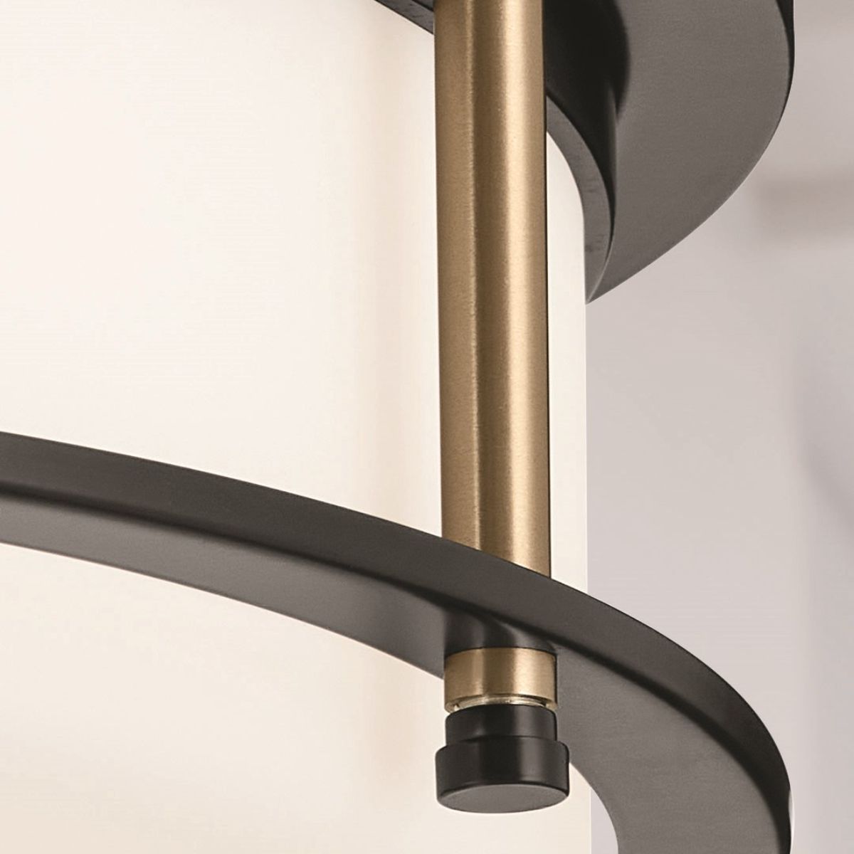 Brit 18 in. 4 Lights Flush Mount Light Black Finish - Bees Lighting