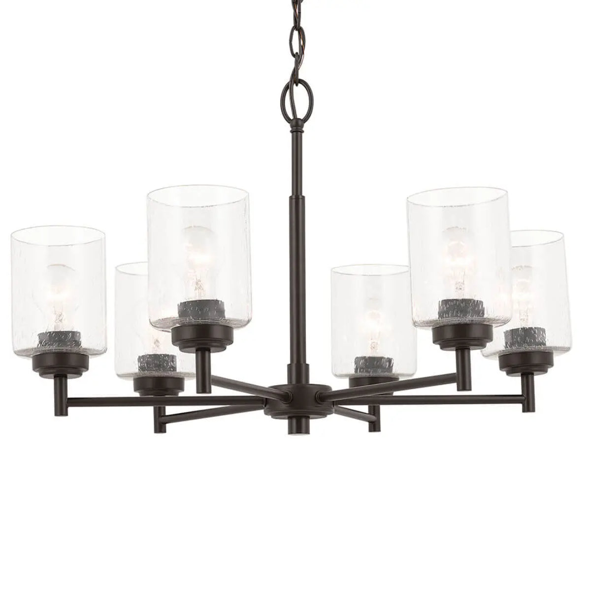 Winslow 26" 6-Light Chandelier, Olde Bronze Finish - Bees Lighting