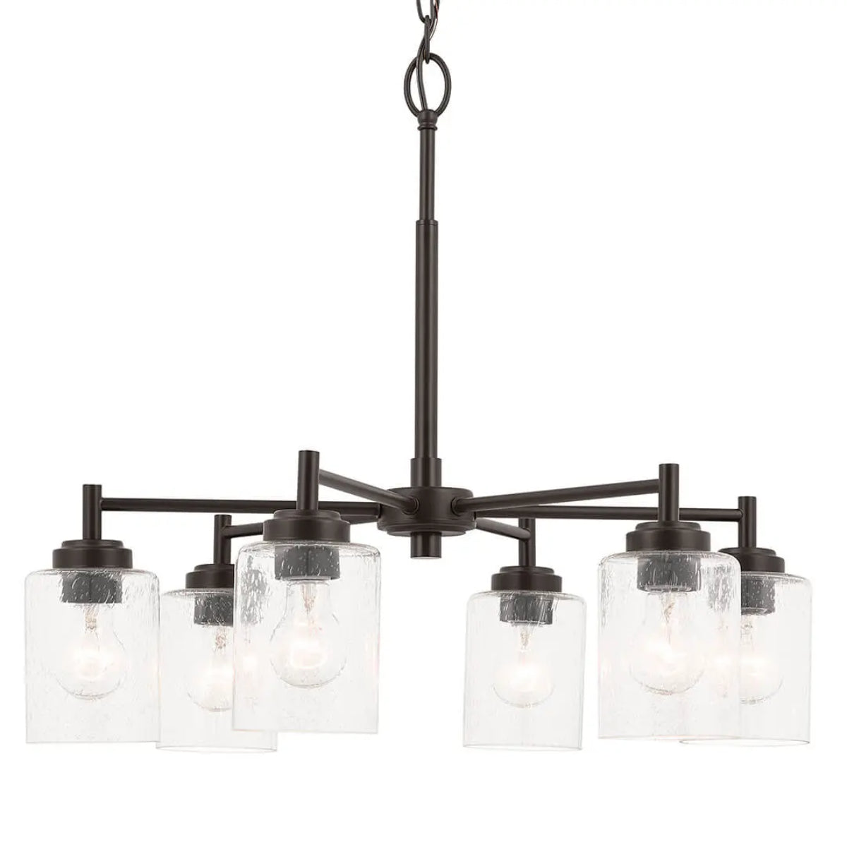 Winslow 26" 6-Light Chandelier, Olde Bronze Finish - Bees Lighting