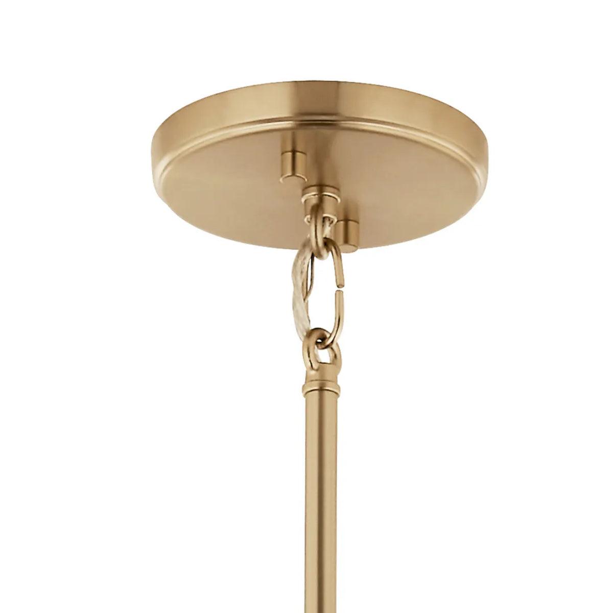 Eisley 21" 4-Light Pendant Light, Black and Champagne Bronze Finish - Bees Lighting