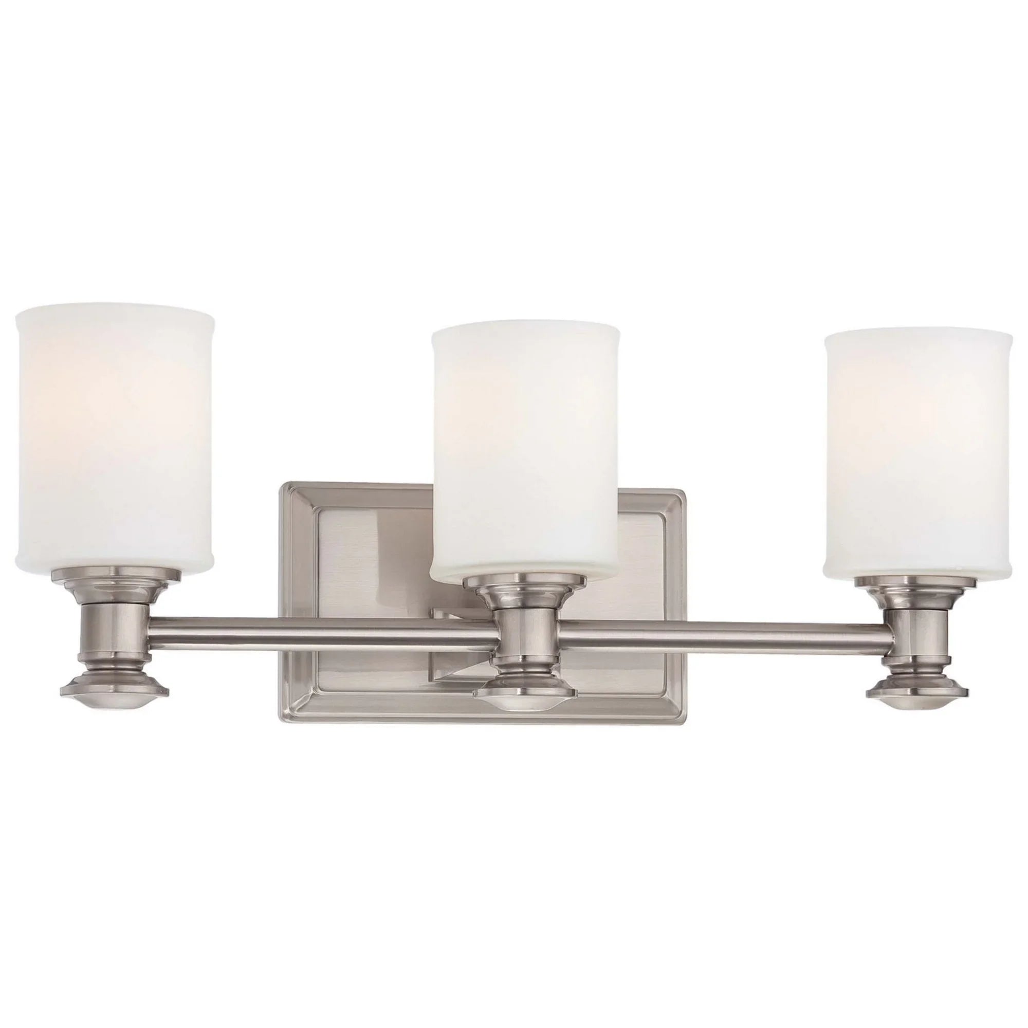 Harbour Point 21" 3-Light Bath Vanity, Brushed Nickel Finish - Bees Lighting