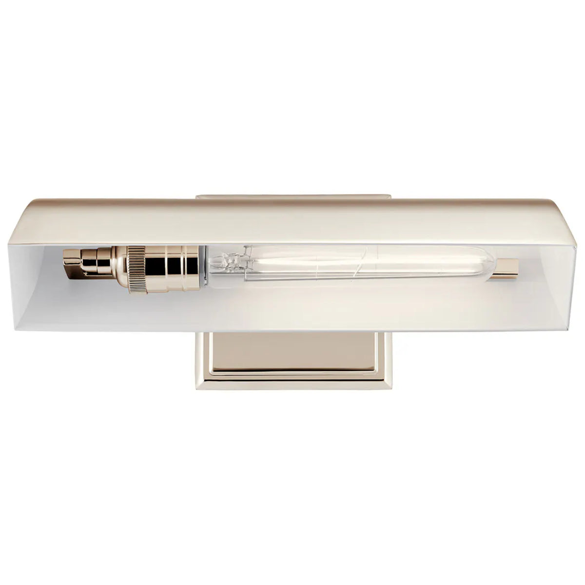 Carston 12" 1-Light Picture Light, Polished Nickel Finish - Bees Lighting