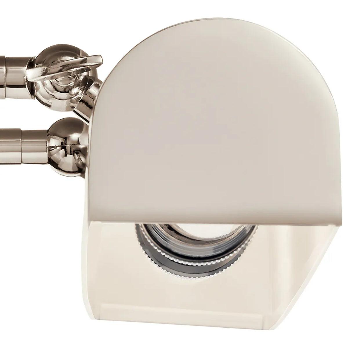 Carston 18" 2-Lights Picture Light, Polished Nickel Finish - Bees Lighting