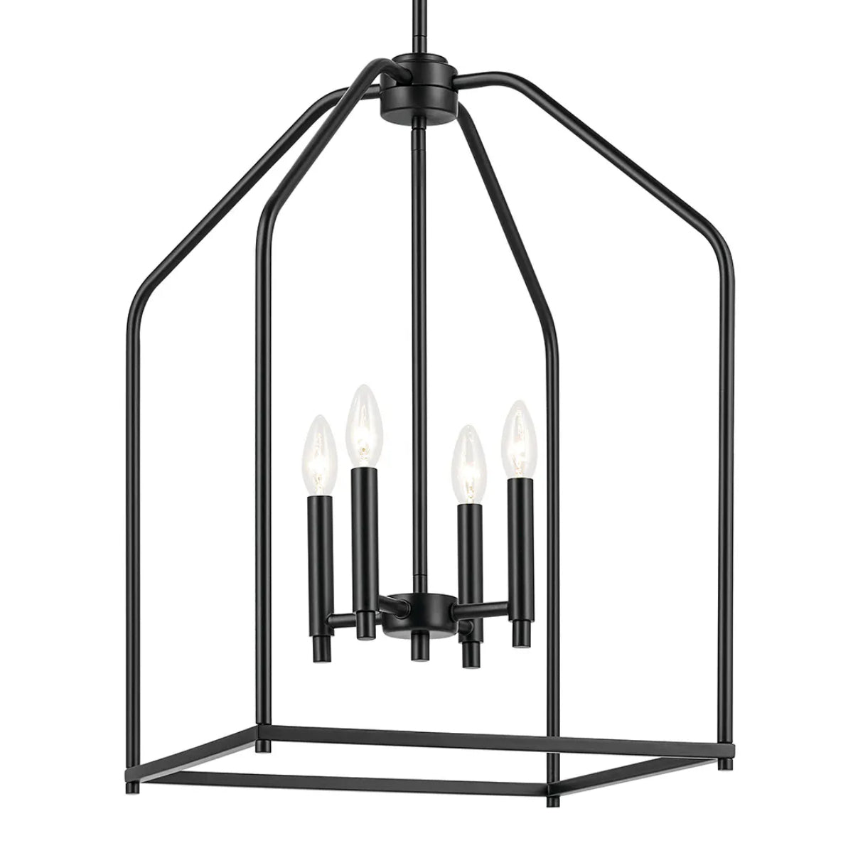 Madden 16" 4-Light Pendant Light, Black Finish - Bees Lighting