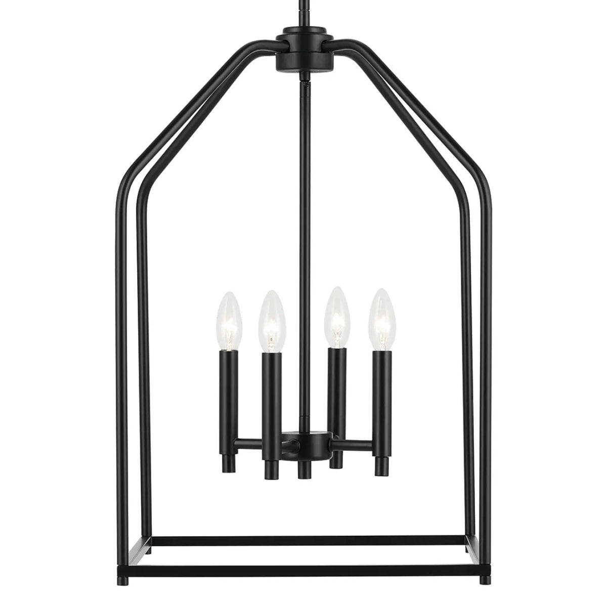 Madden 16" 4-Light Pendant Light, Black Finish - Bees Lighting
