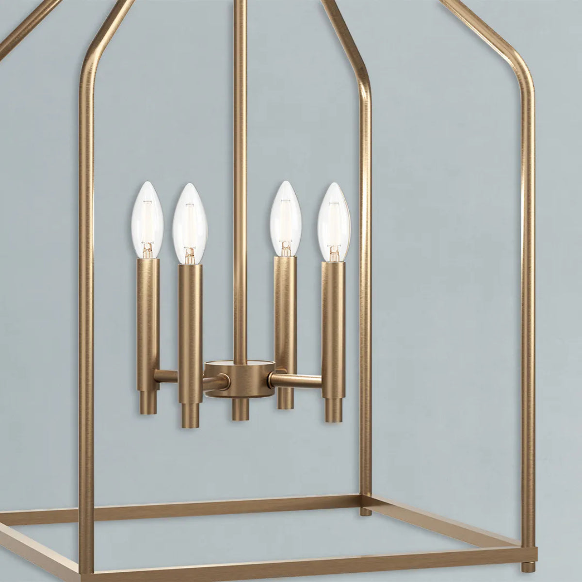 Madden 16" 4-Light Pendant Light, Champagne Bronze Finish - Bees Lighting