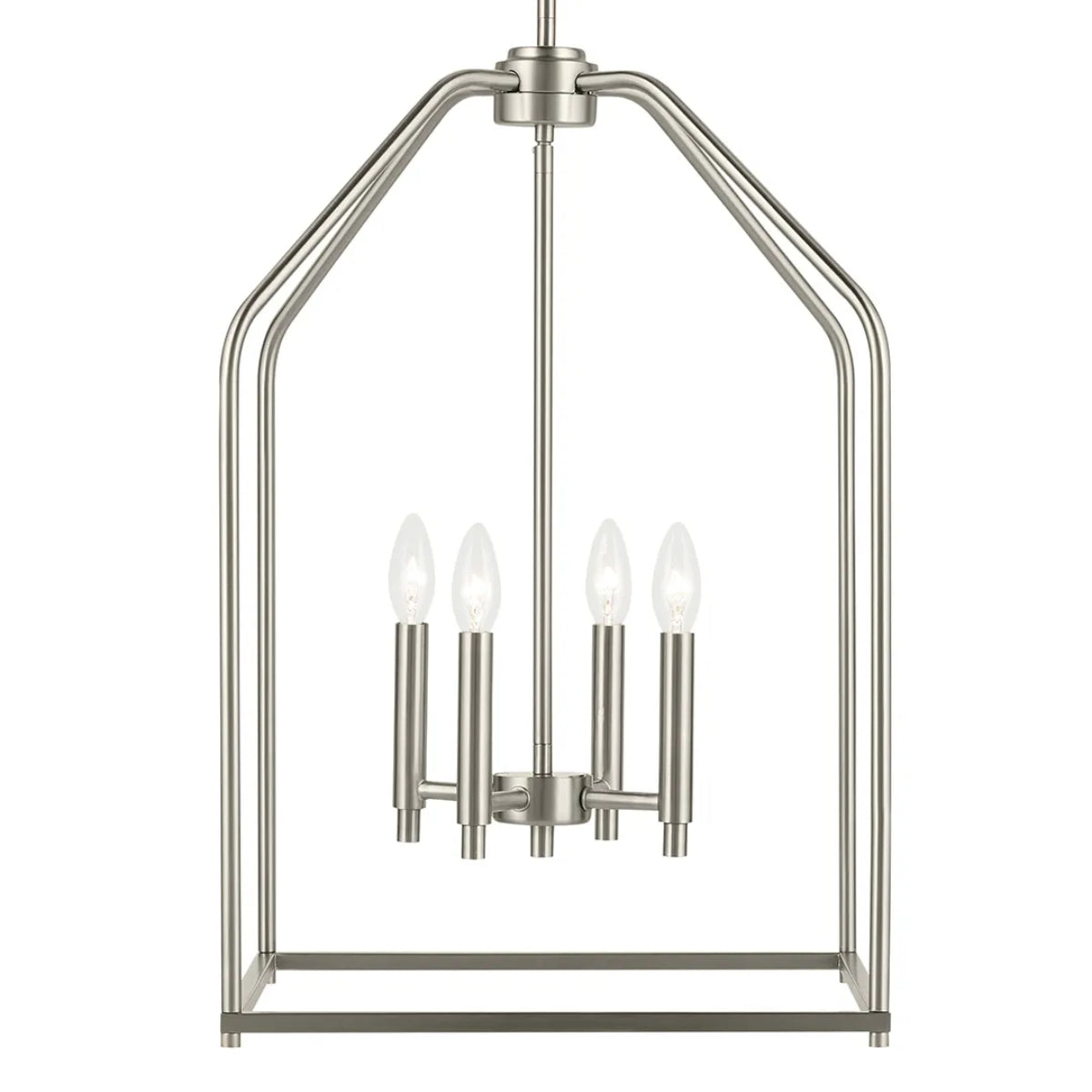 Madden 16" 4-Light Pendant Light, Brushed Nickel Finish - Bees Lighting