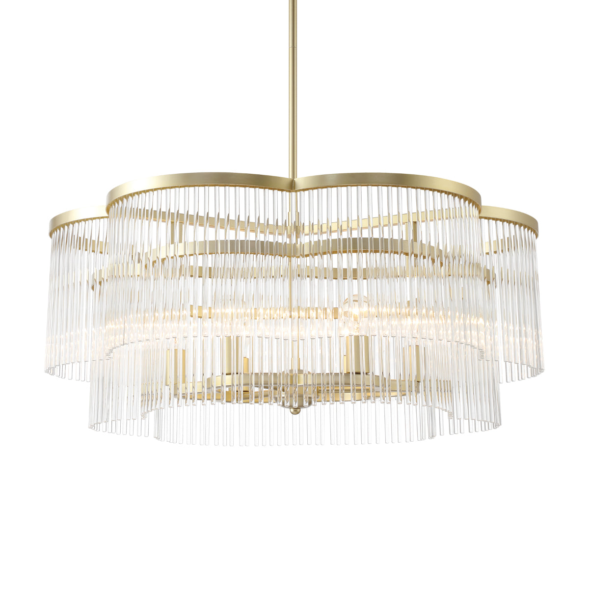 Azura 34" 6 Lights Pendant Light Brass Finish - Bees Lighting