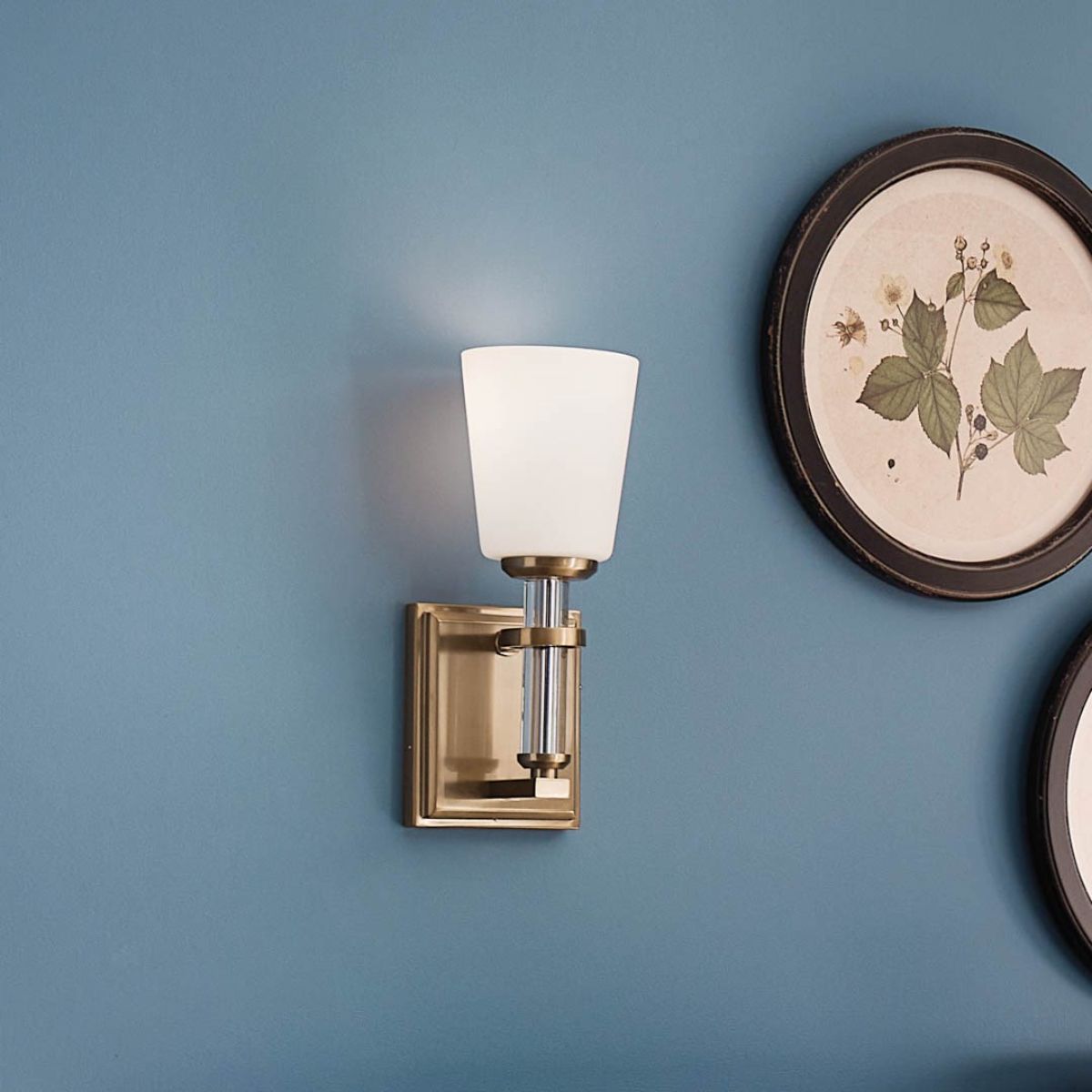 Rosalind 13 in. Armed Sconce Brushed Brass finish - Bees Lighting