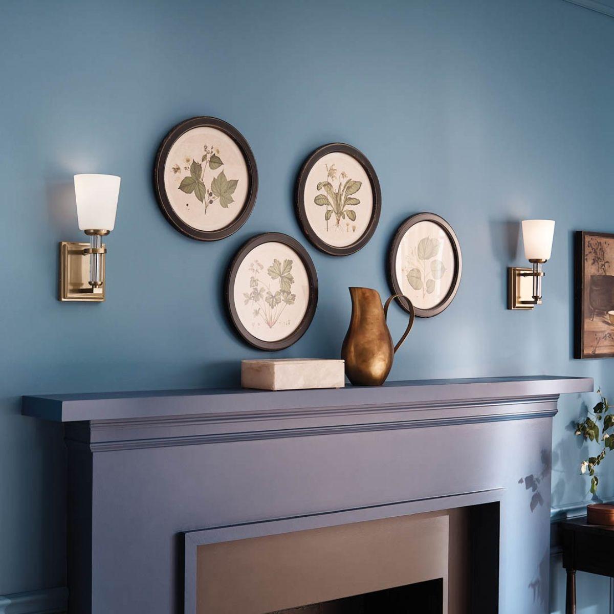 Rosalind 13 in. Armed Sconce Brushed Brass finish - Bees Lighting