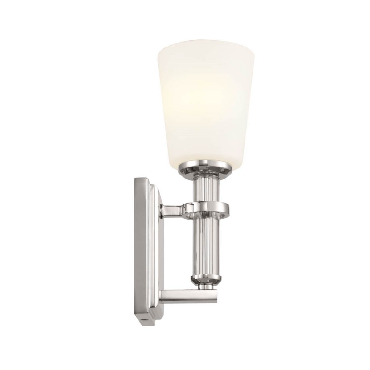 Rosalind 13 in. Armed Sconce Polished Nickel finish - Bees Lighting