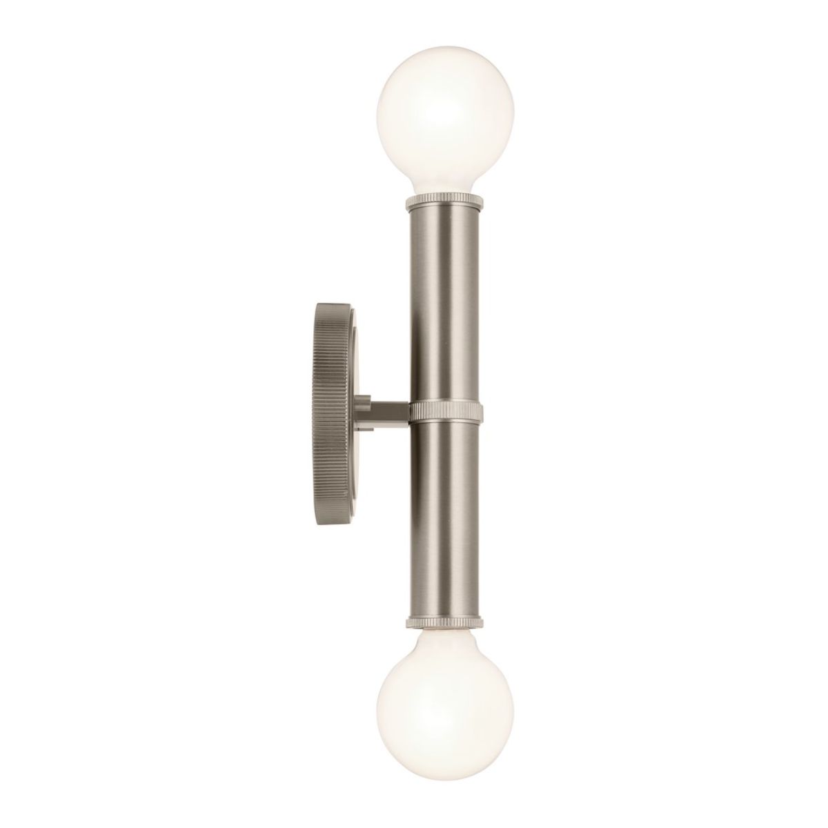 Torche 10 in. 2 Lights Wall Light Brushed Nickel Finish - Bees Lighting