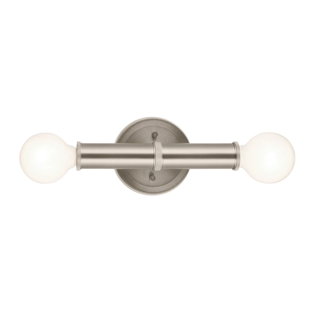 Torche 10 in. 2 Lights Wall Light Brushed Nickel Finish - Bees Lighting