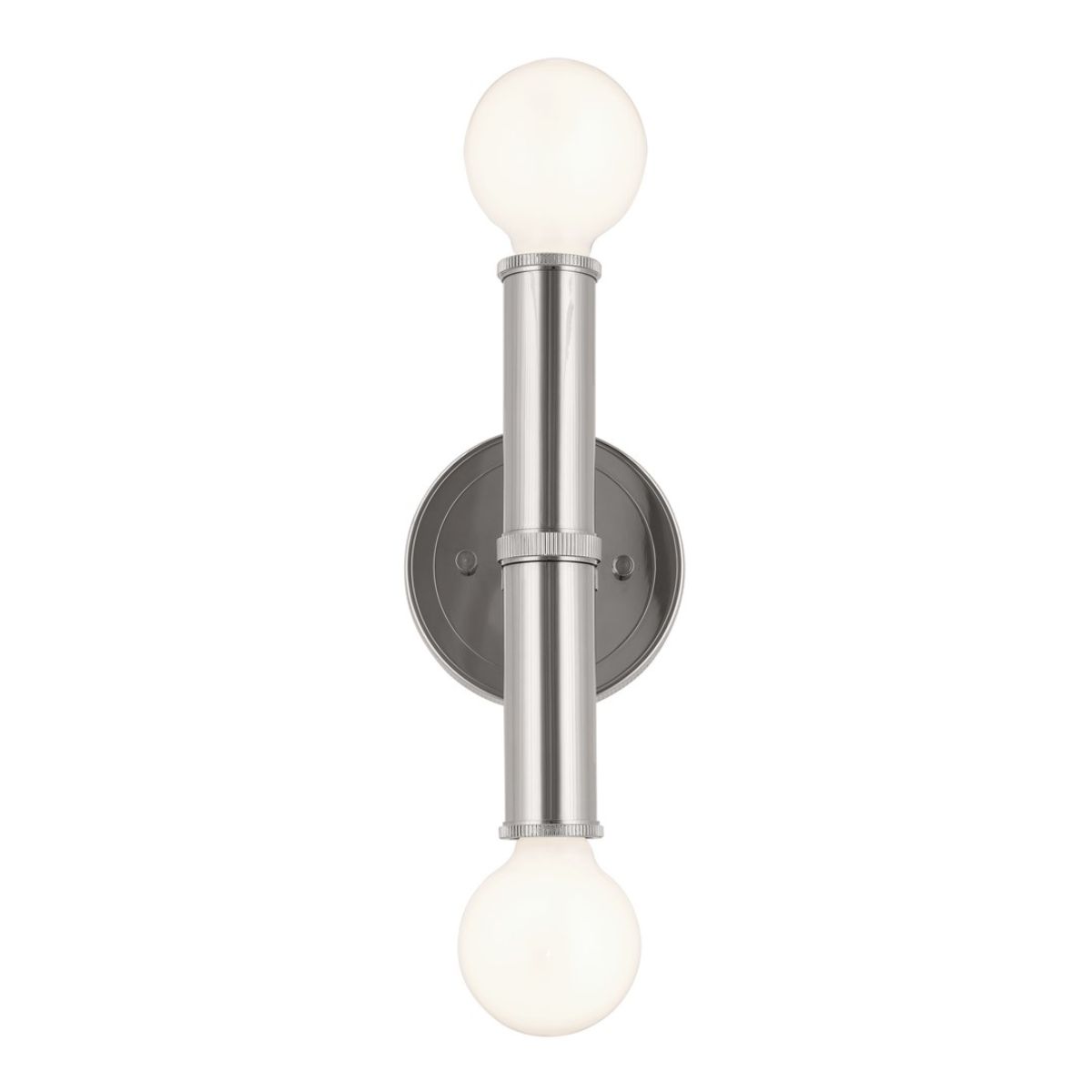 Torche 10 in. 2 Lights Wall Light Polished Nickel Finish - Bees Lighting