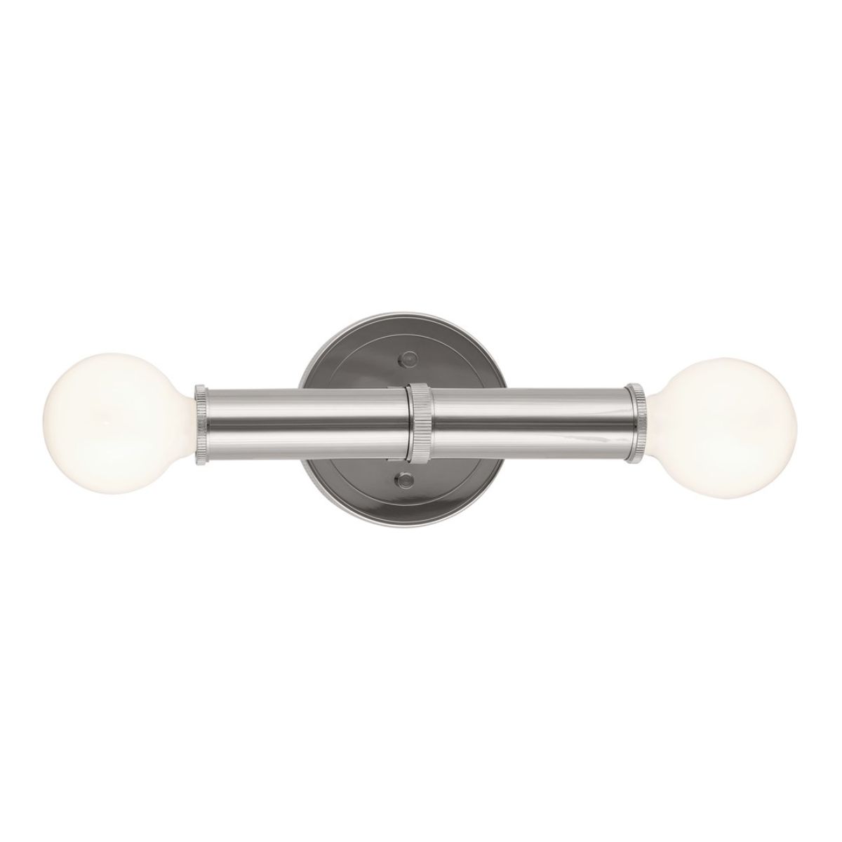 Torche 10 in. 2 Lights Wall Light Polished Nickel Finish - Bees Lighting
