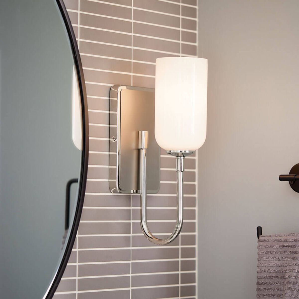 Solia 14 in. Armed Sconce Polished Nickel Finish - Bees Lighting