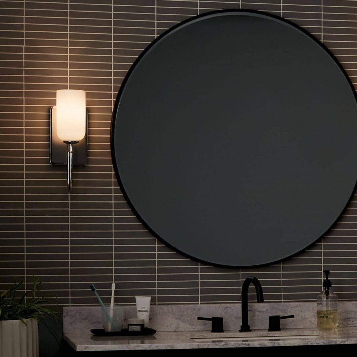 Solia 14 in. Armed Sconce Polished Nickel Finish - Bees Lighting