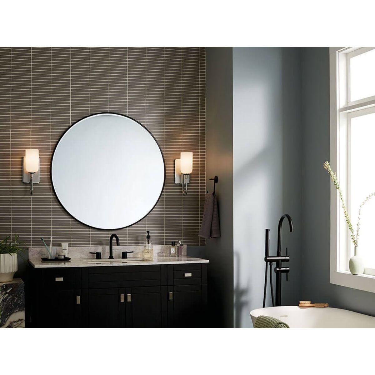 Solia 14 in. Armed Sconce Polished Nickel Finish - Bees Lighting