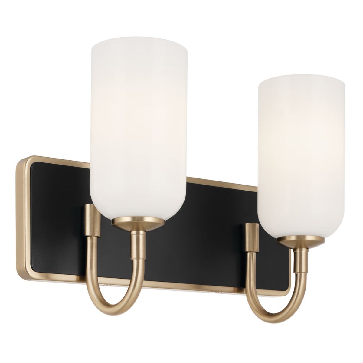 Solia 14 in. 2 Lights Vanity Light Champagne Bronze Finish - Bees Lighting