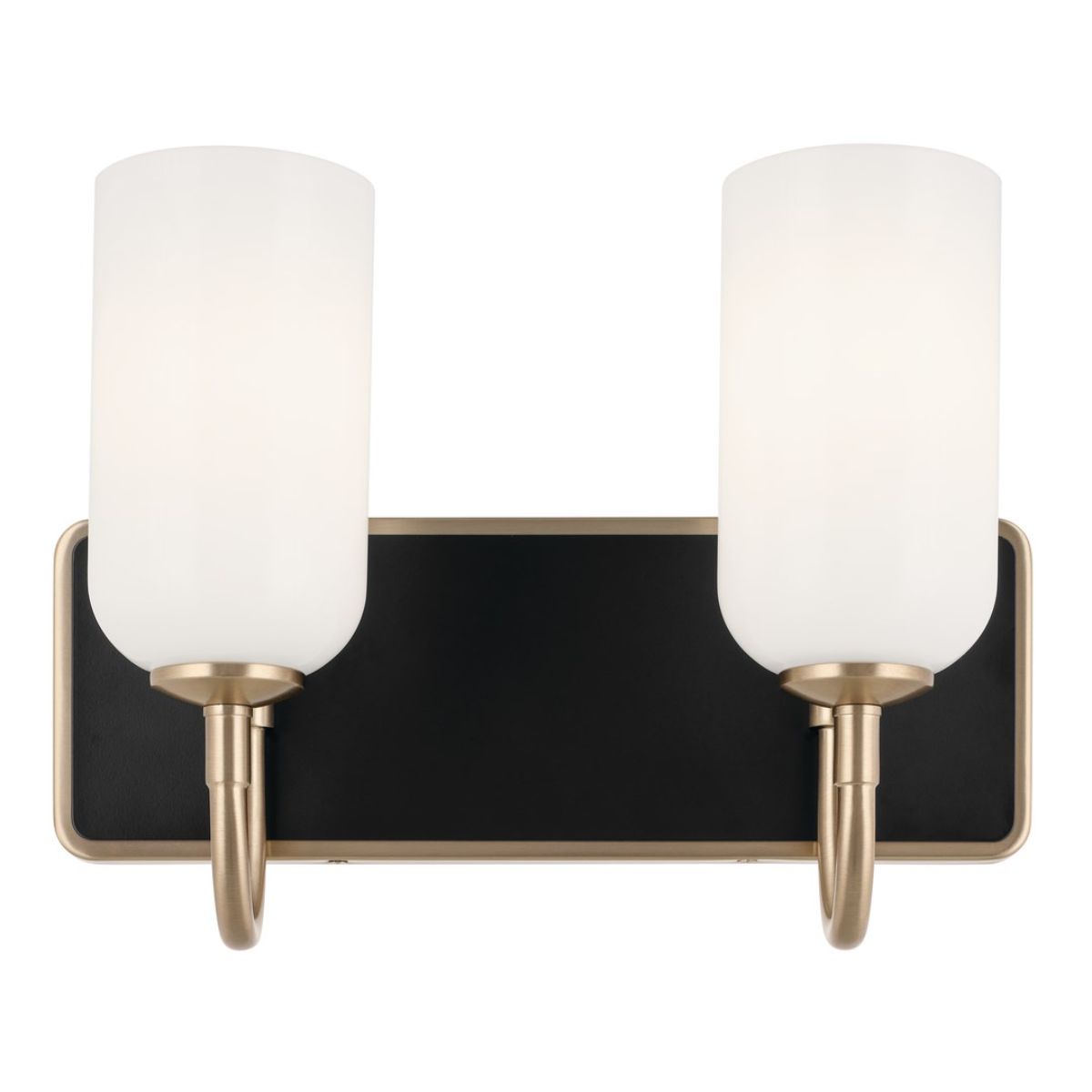 Solia 14 in. 2 Lights Vanity Light Champagne Bronze Finish - Bees Lighting